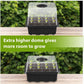 Seed Starter Trays with LED Grow Light (5pcs set)