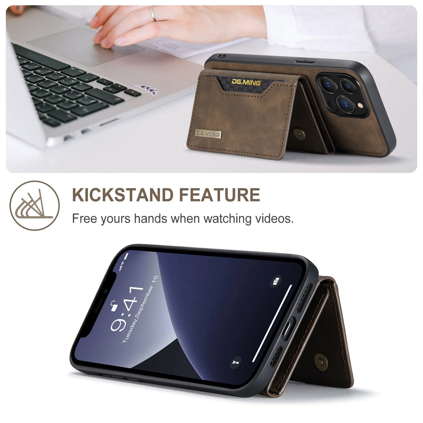 Detachable 2 in 1 Magnetic Wallet  iPhone Case