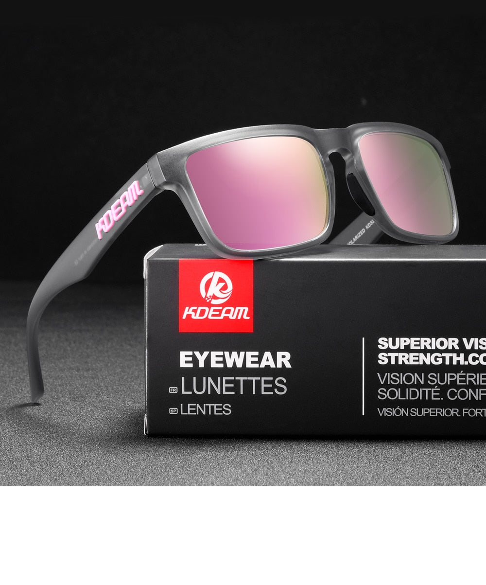 KDEAM Ultra-Stylish Square Polarized Sunglasses