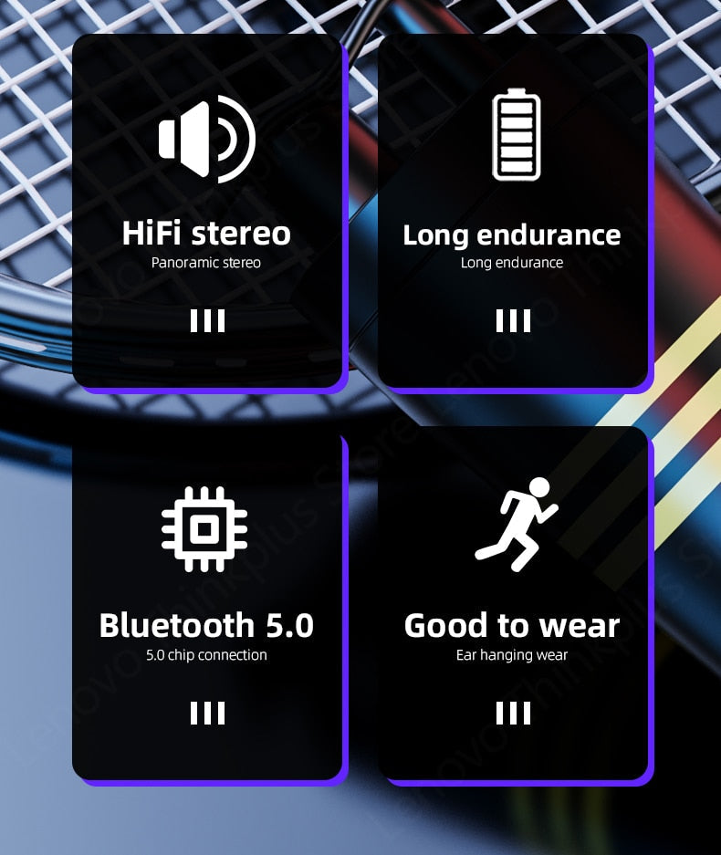 Lenovo™ LP75 TWS Hifi Stereo Bluetooth Sports Earphones