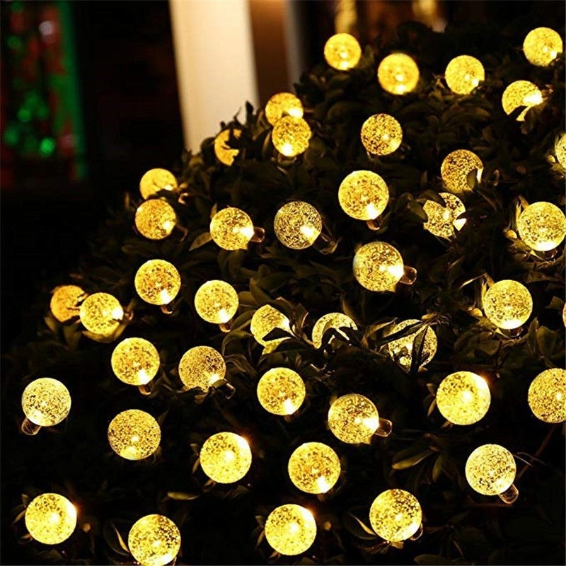 Solar Powered LED Outdoor String Lights