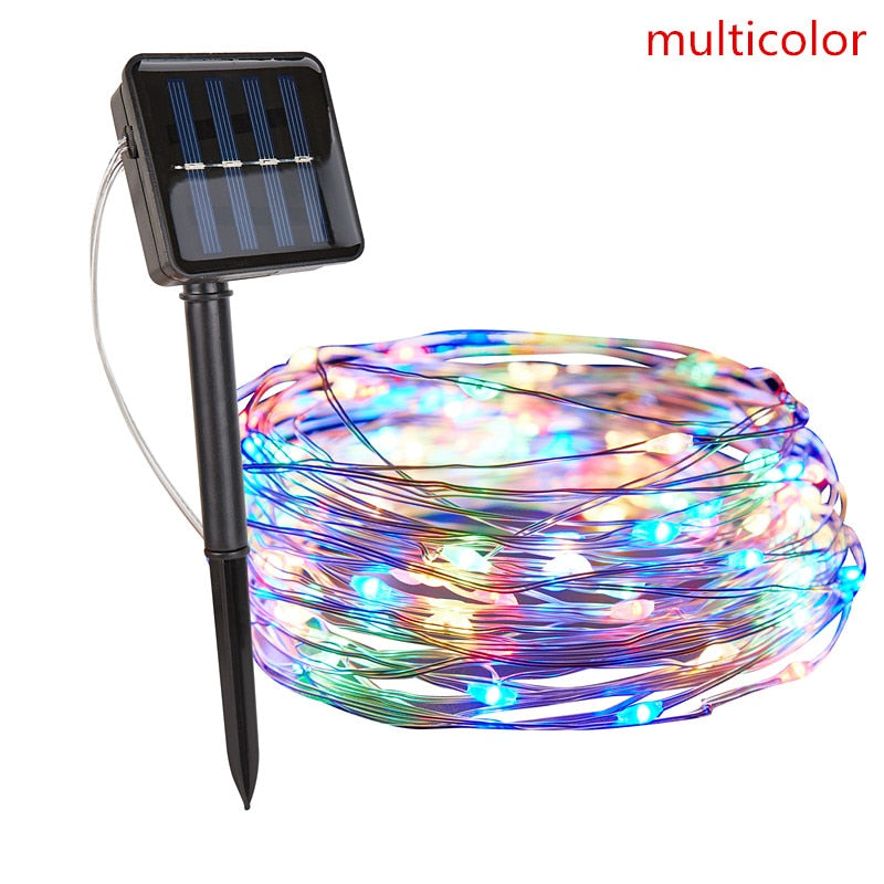 Garden Waterproof Solar Vine Leaf Lights