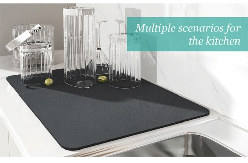 Super Absorbent Kitchen  Draining Mat