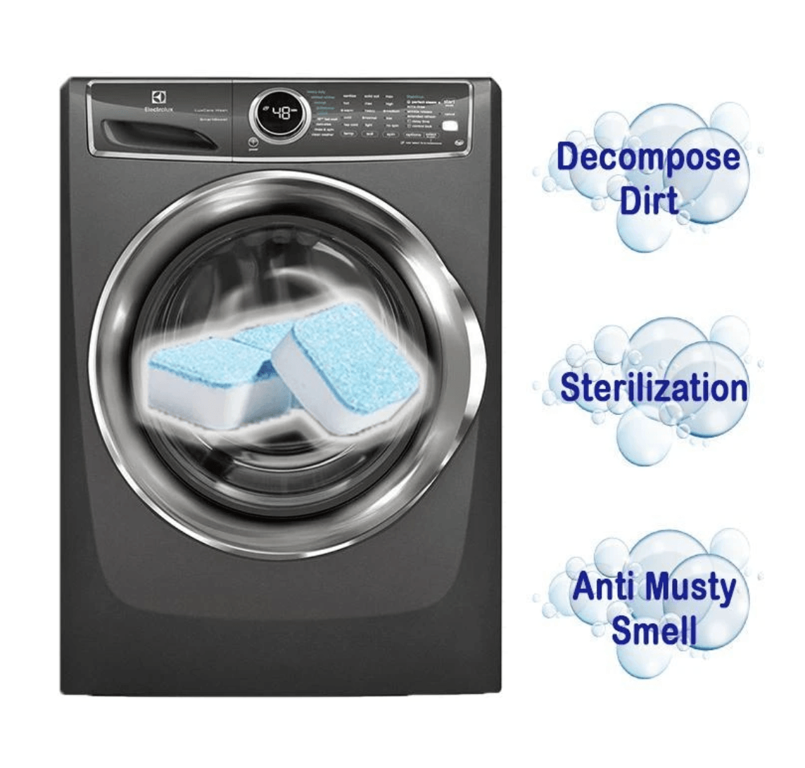 Antibacterial Washing Machine Cleaner (12 pcs) - Indigo-Temple