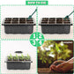 Seed Starter Trays with LED Grow Light (5pcs set)