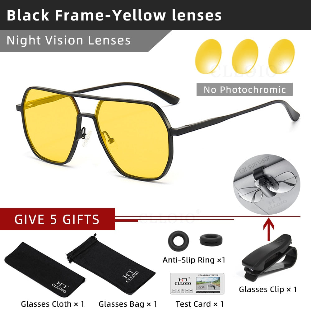 CLLOIO™ Polarized/Photochromic Anti-Glare Sunglasses