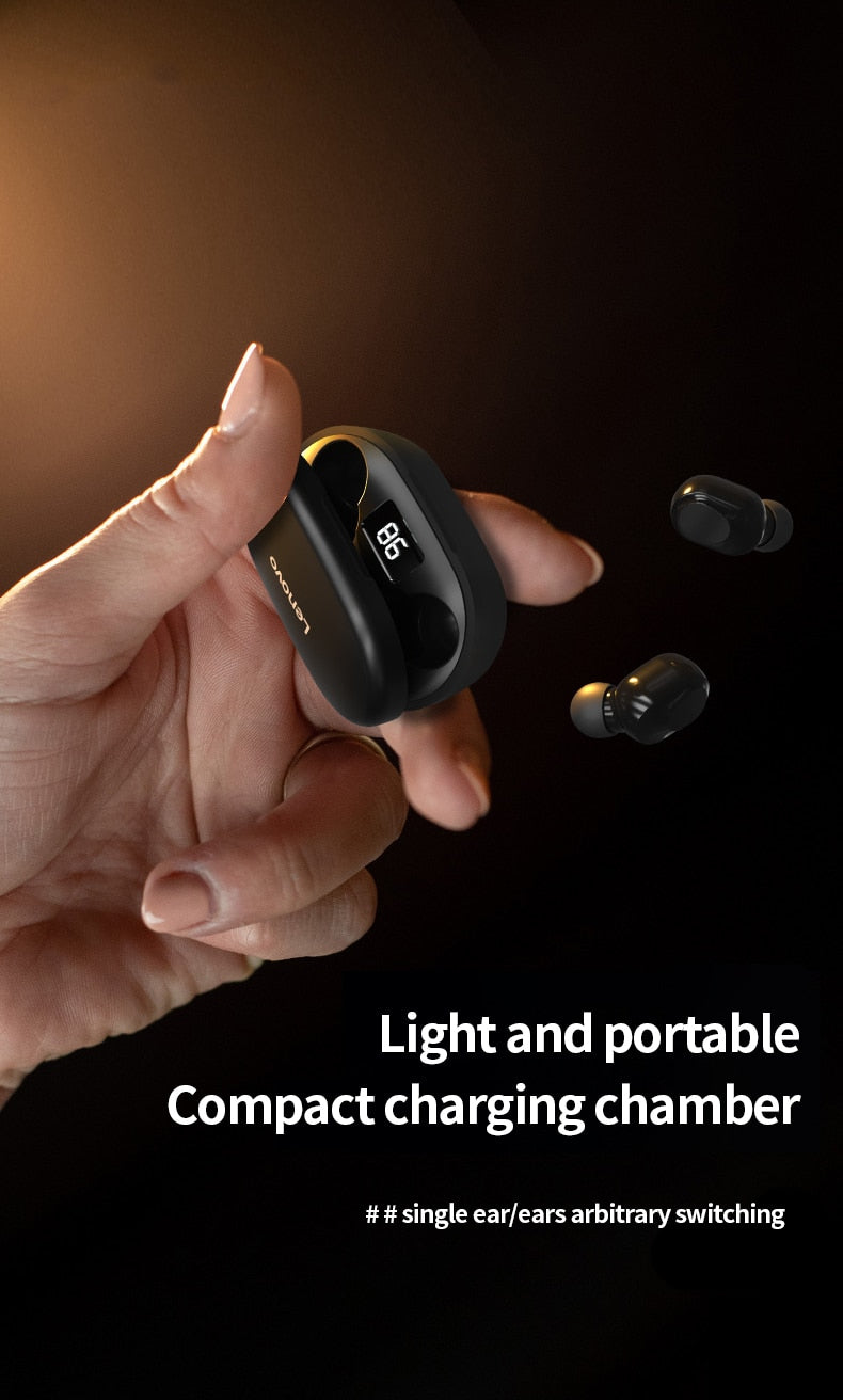 Lenovo™ XT91 TWS Hifi  Noise Reduction Bluetooth Earphones