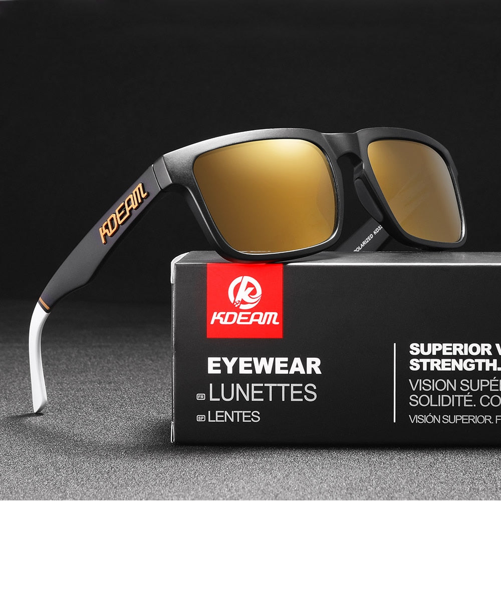 KDEAM Ultra-Stylish Square Polarized Sunglasses