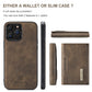 Detachable 2 in 1 Magnetic Wallet  iPhone Case