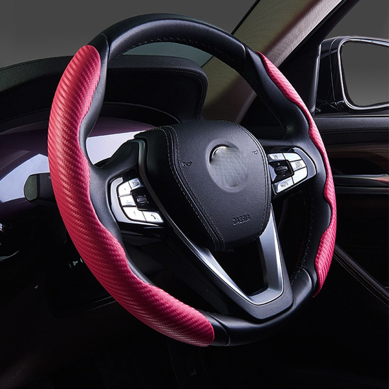 Carbon Fiber Universal Non-Slip Steering Wheel Cover