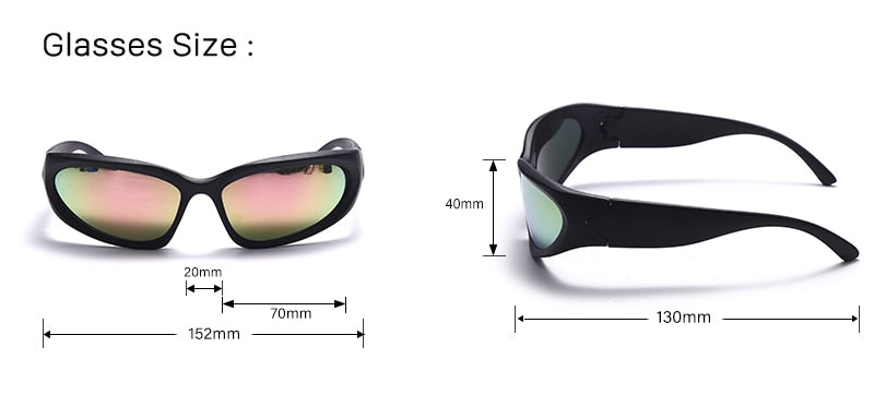 Large Frame Mirror Unisex Designer Sunglasses