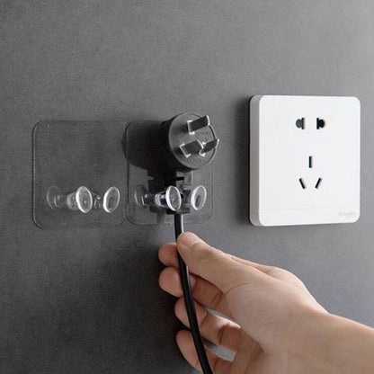 Self Adhesive Power Plug Socket Holder
