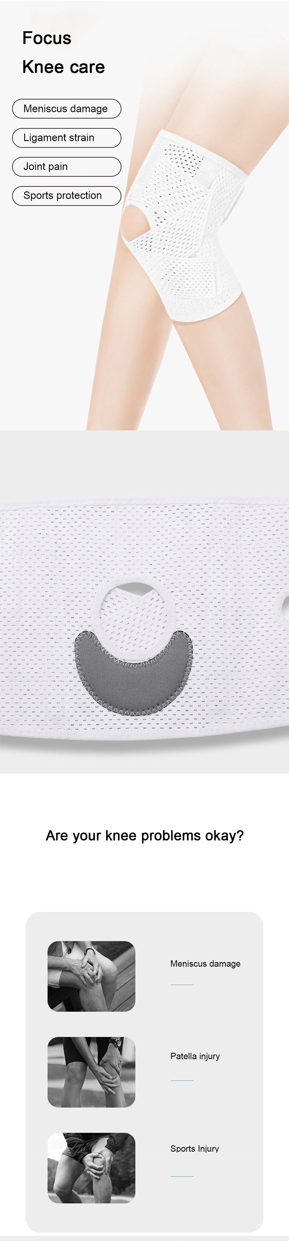 Double Strap Elastic Compression Knee Brace