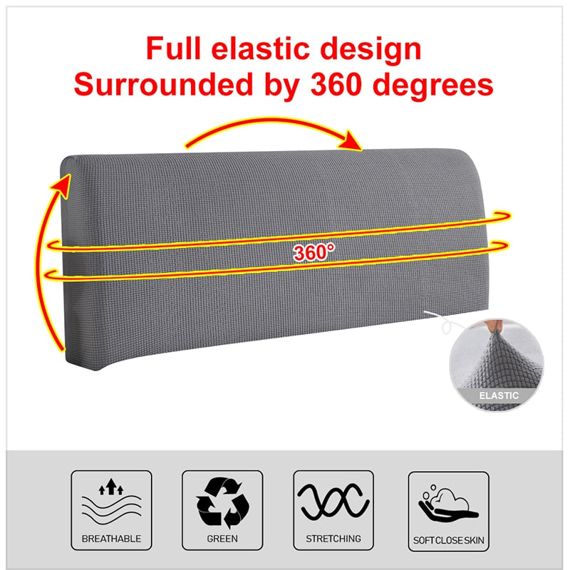 Polar Fleece Bed Headboard Elastic Cover