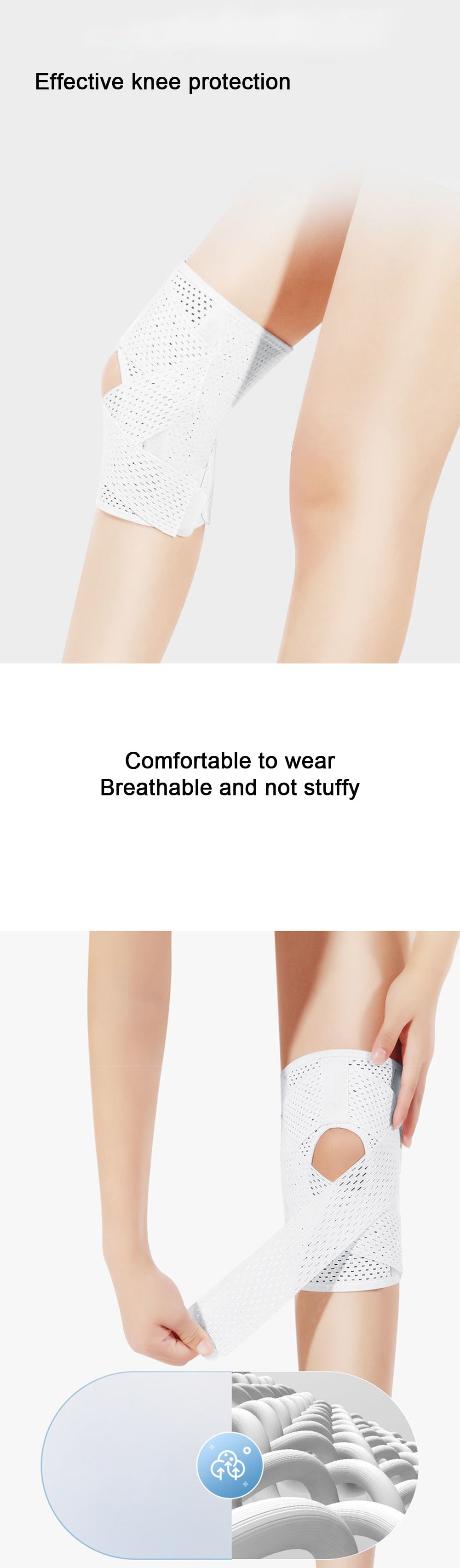 Double Strap Elastic Compression Knee Brace