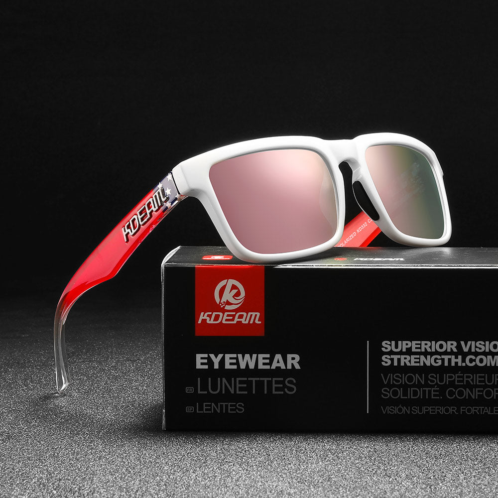 KDEAM Ultra-Stylish Square Polarized Sunglasses