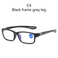 Sporty Anti-blue Light TR90 Flexible Reading Glasses
