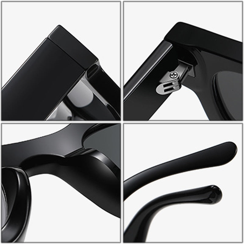 Retro Punk UV400 Square Polarized Sunglasses