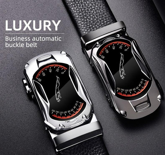 CARTELO™ Automatic Buckle Genuine Leather Belt For Men