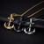 Bexx - Anchor Pendant  black/gold/white - Indigo-Temple