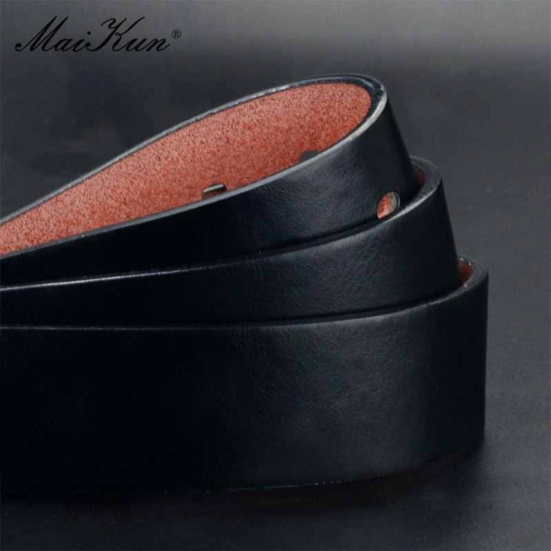 Vintage Black Pin Buckle Casual Leather Belt