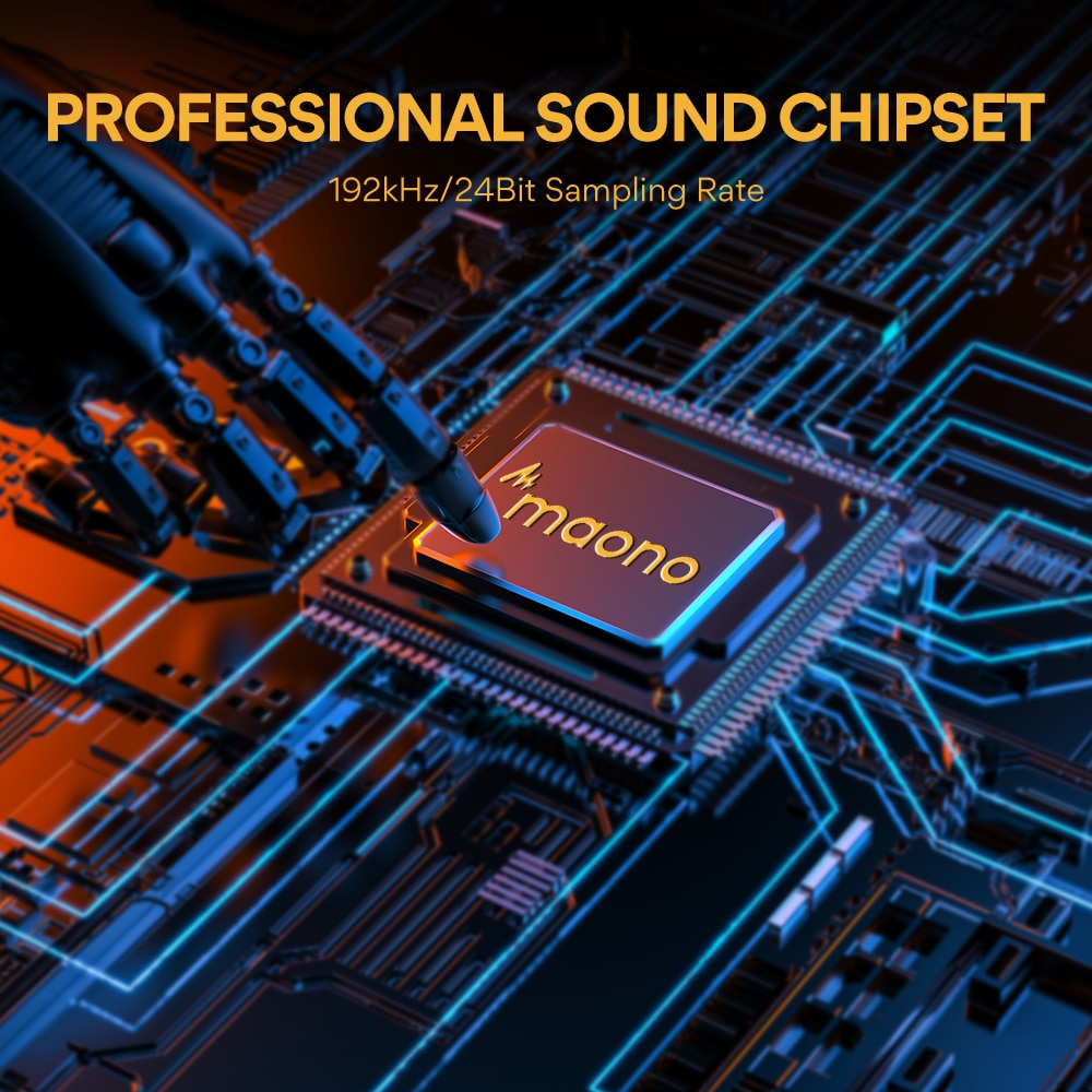 USB Microphone With RGB Breathing Light