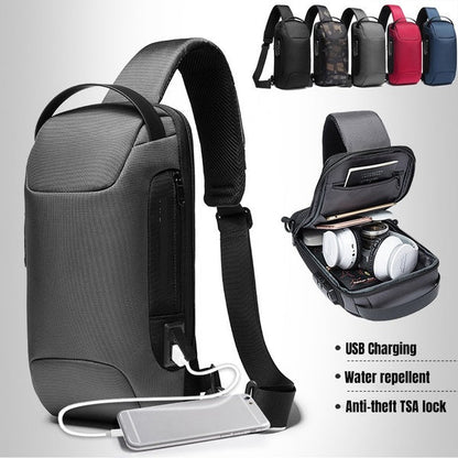 Anti-theft Waterproof Crossbody USB Bag