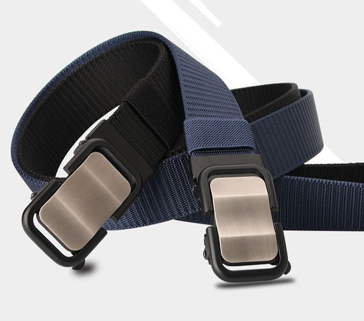 Toothless Automatic Buckle Canvas Belt