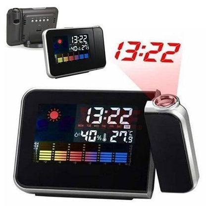 PROJECTION  ALARM CLOCK + WEATHER  DISPLAY - Indigo-Temple