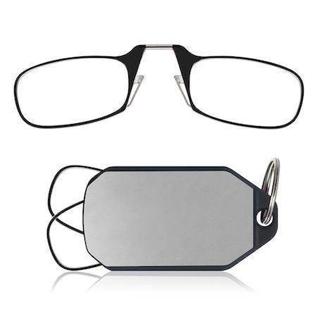 Flex-Grip Folding Glasses with Keychain Case - Indigo-Temple