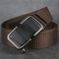Automatic Buckle Canvas Designer Belt