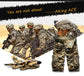 VP77 Camo Cargo Shorts - Indigo-Temple