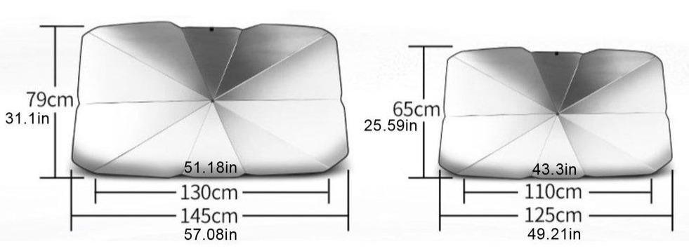 CoolBrella™ Interior Windshield Sunshade UV Umbrella