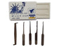 5pcs Mini LockPicking KIT - HIDDEN IN Credit Card - Indigo-Temple