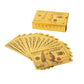 24k Gold "HIGH STAKES"  Poker Playing Cards