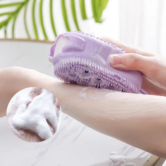 Quick Foaming Double-Sided Silicone Bath Brush ***2pcs***