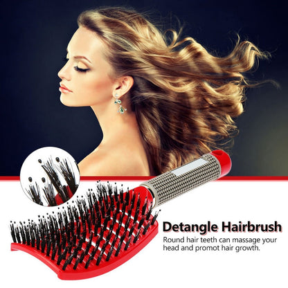 Abody™ Untangle and Massage Hairbrushes - Indigo-Temple