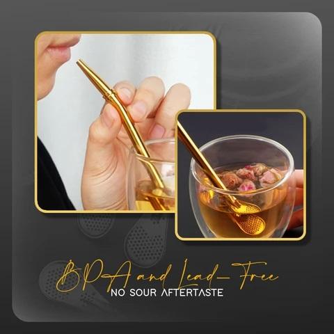 Stainless Steel 2 in 1 Spoon Straw (2pcs set)