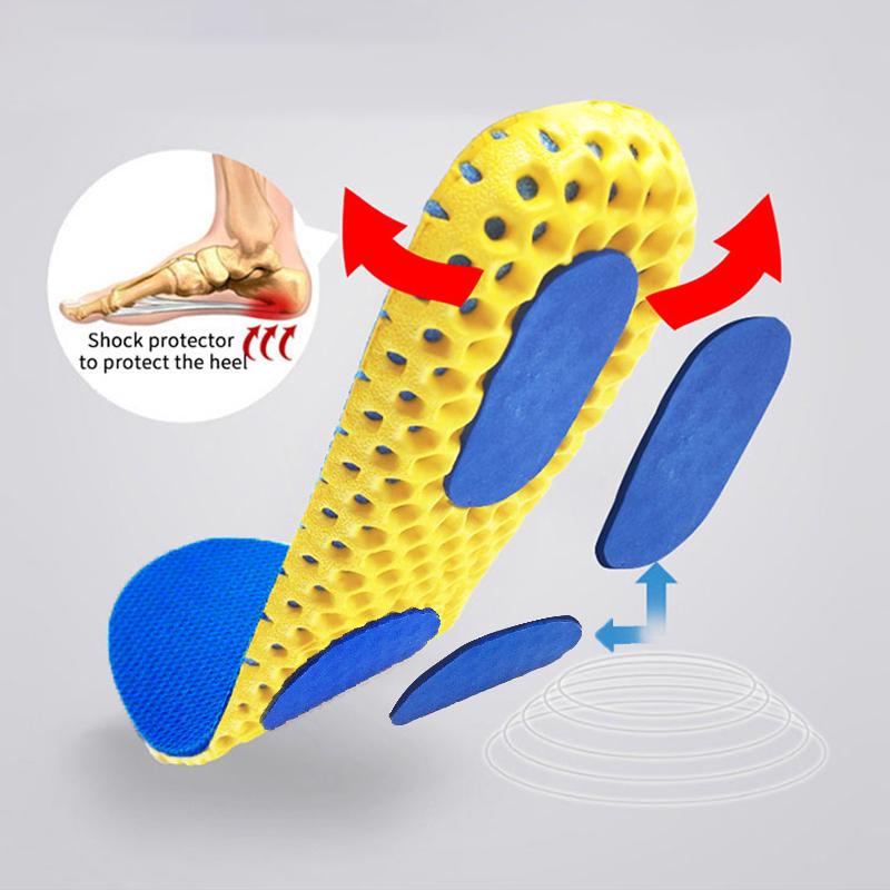 Memory Foam Breathable Orthopedic Honeycomb Insoles