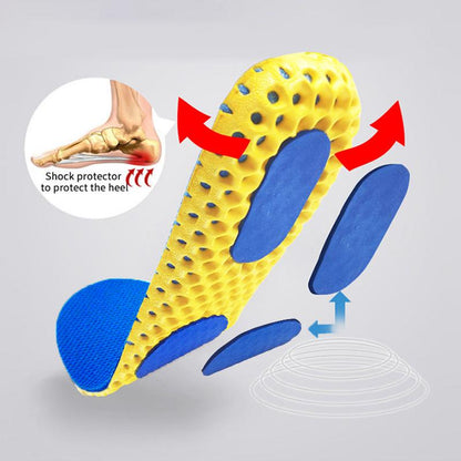 Memory Foam Breathable Orthopedic Honeycomb Insoles