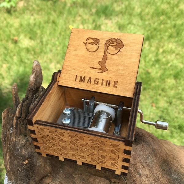 Hand-Carved Themed Music Box Collection - Indigo-Temple