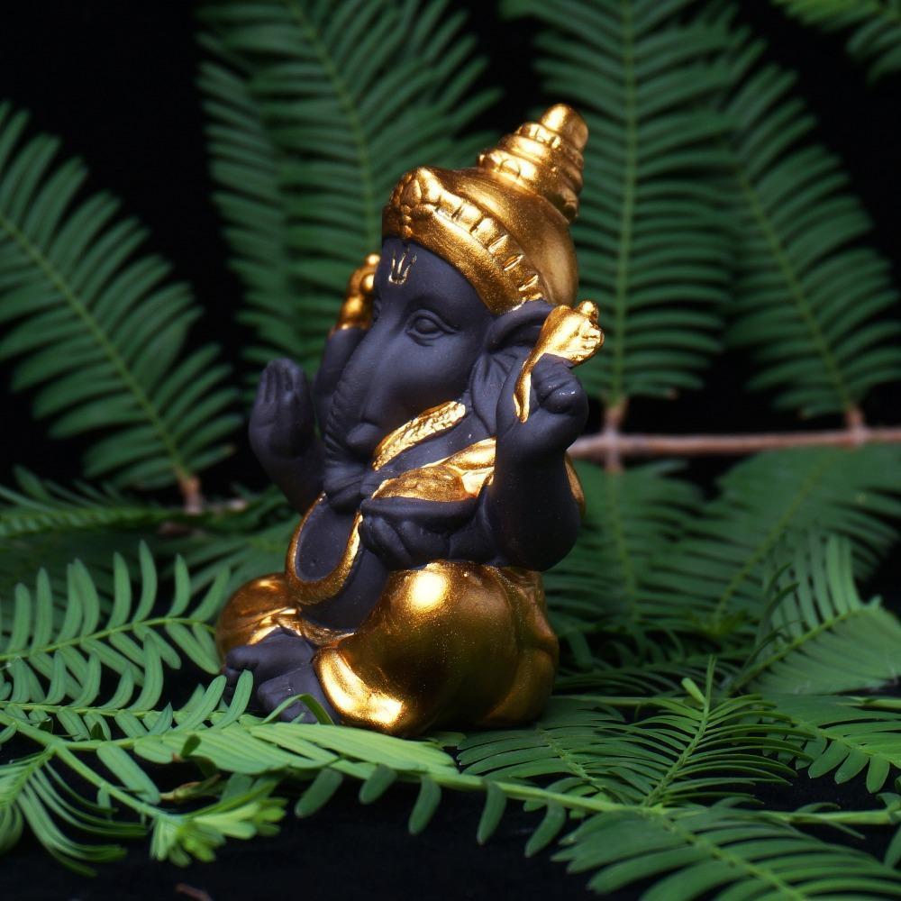 Lord Ganesh Decorative Figurine - Indigo-Temple