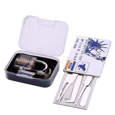 Concealed LockPicks Set + Transparent Lock - Indigo-Temple