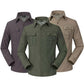 Quick Drying Removable Sleeves Outdoor Shirt - Indigo-Temple