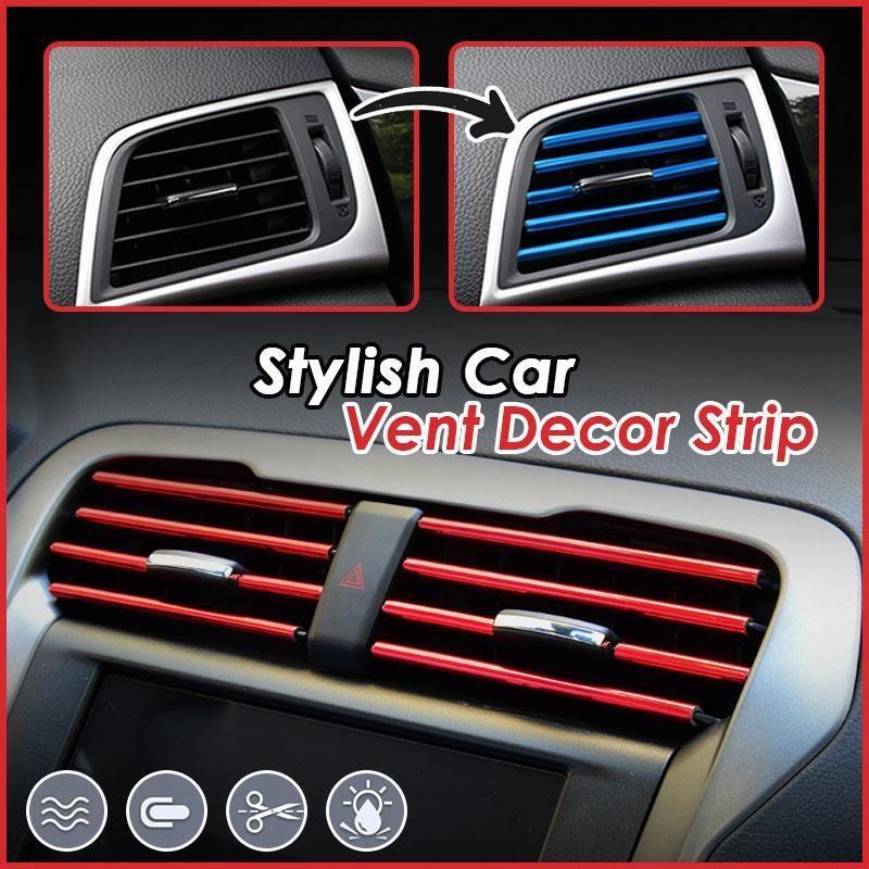 Stylish Car AC Vent Decor Strips (10 pcs)