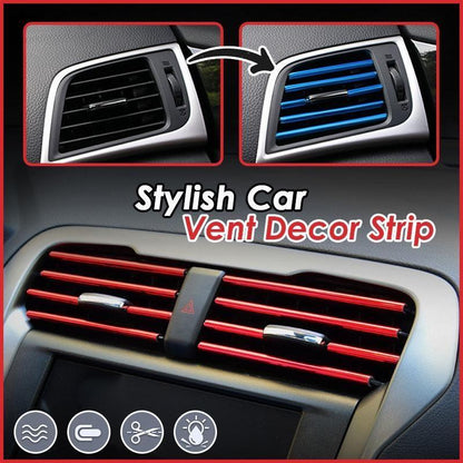 Stylish Car AC Vent Decor Strips (10 pcs)