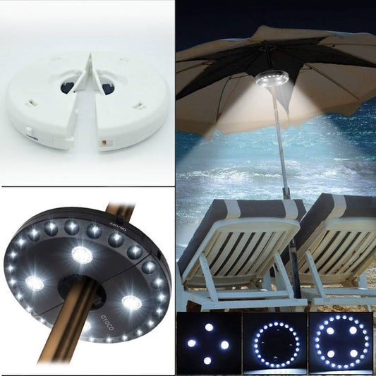 Ultra-Bright Cordless Outdoor Parasol LED Lamp - Indigo-Temple