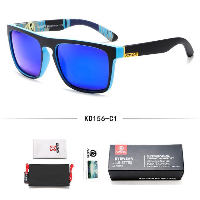 KDEAM™ Rainbow Collection Unisex Polarized  Sunglasses - Indigo-Temple