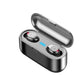 2 in 1 Bluetooth V5.0 Wireless Touch Control Earbuds With Power Bank Case - Indigo-Temple