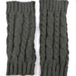 Women Warm Long And Stretchy Finger-less Gloves - Indigo-Temple